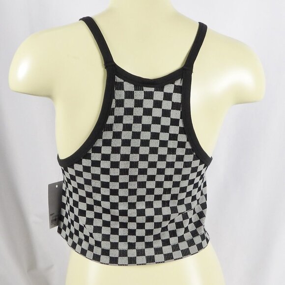 SO Bundle of 2 Checkered High Neck Seamless Bra or Cropped Tank Juniors XL NWT - Picture 9 of 10